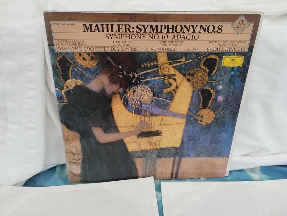 DG 413 232-1 Mahler Symphonies No.8 & No.10 Rafael Kubelik DBL LP NM# - Image 2 of 4