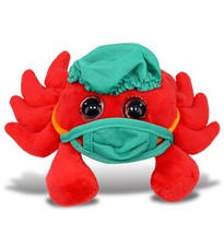 PLUSH DOCTOR - BIG EYE 6" PLUSH - RED CRAB