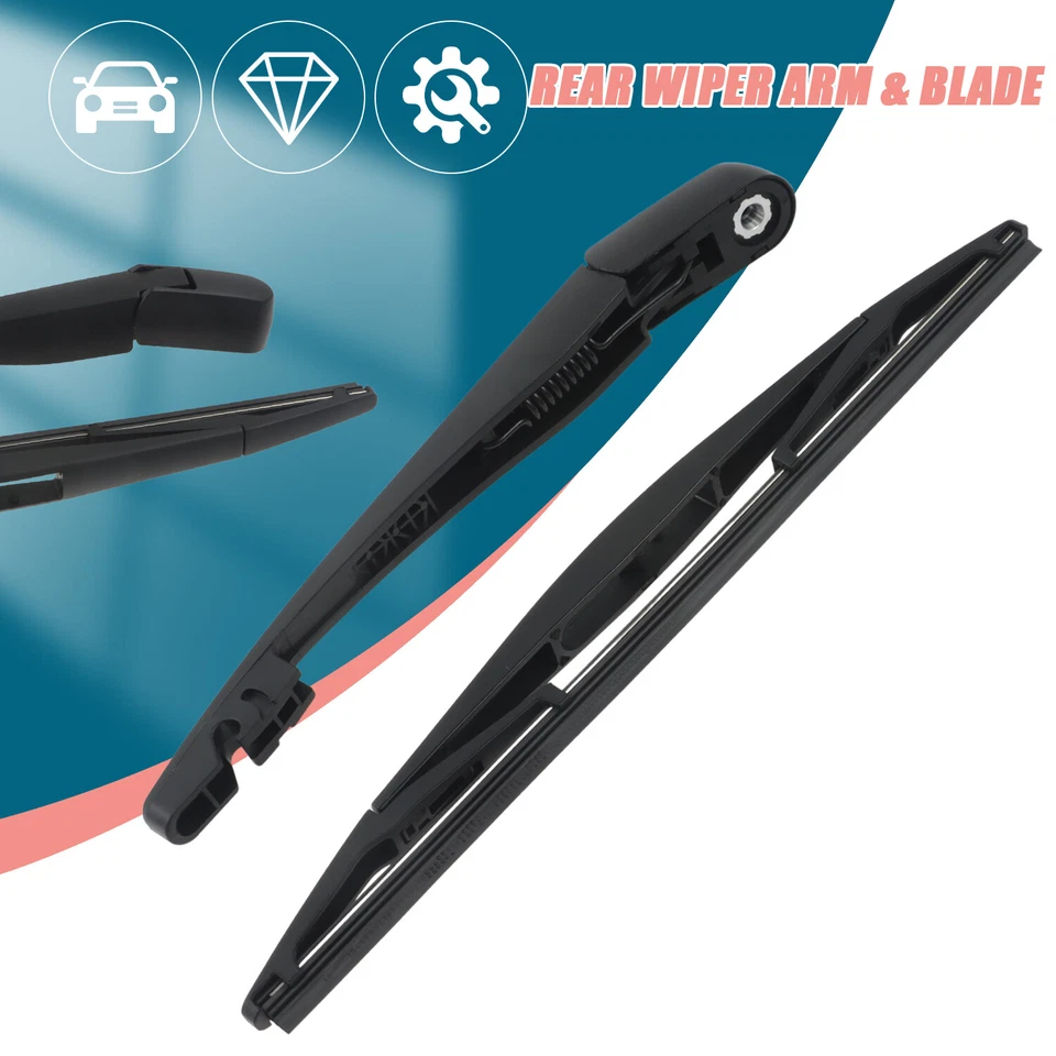 Juego de brazo y cuchillas limpiaparabrisas trasero negro apto para Nissan Pathfinder 2005-2012  Foto 2 de 4