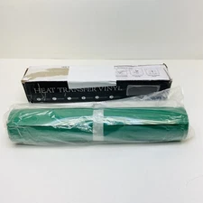 12'' x 20FT PU Heat Transfer Vinyl Roll HTV Iron on Vinyl Green