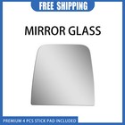Right Side Mirror Glass For 1992-2002 Ford E-150 E-250 Econoline Replace Flat