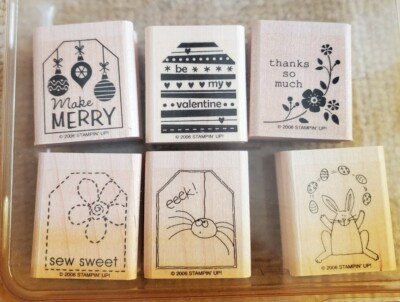 150 Stampin' Up! Stamp Sets -- TAGS SO MUCH -- Set of 6