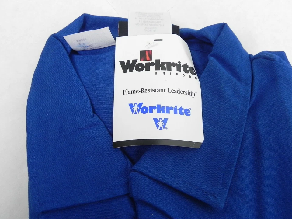 X-Large-R Flame Resistant Nomex Royal Blue Coverall Workrite 110NX60RB50 (HR) - Image 4 of 4