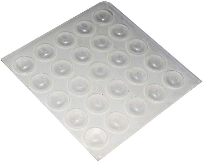 HOME SYSTEM - PARACOLPI ADESIVI TONDI TRASPARENTI 10x3MM 25 PZ