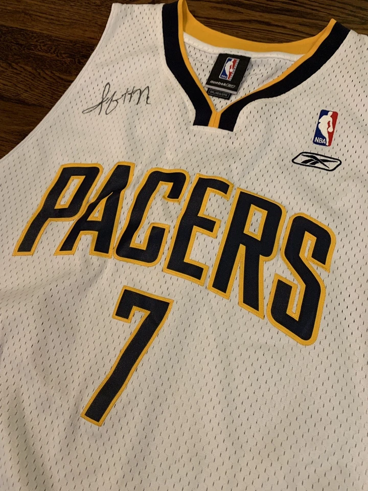 JERMAINE O'NEAL SIGNED  INDIANA PACERS JERSEY 3XL Men’s Sewn Reebok - Image 4 of 4