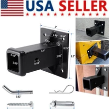 New Hitch Wall Mount, Bolt-On Receiver Tube Adapter, 2 Inch Opening Hitch Plate