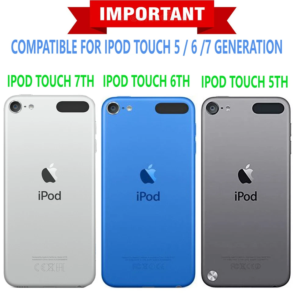 For iPod Touch 5th 6th 7th Gen Case, Case Cover + Tempered Glass Protector - Изображение 2 из 3