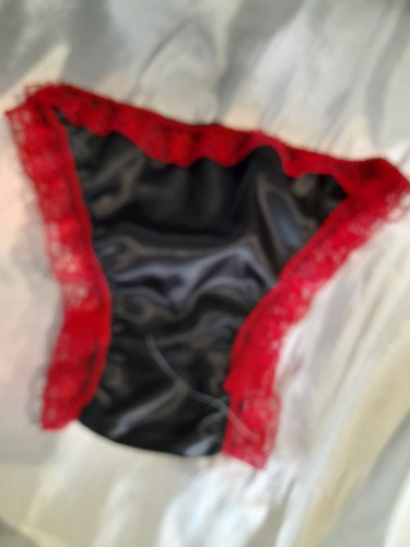 Ladies Satin Bikini Knickers Frilly Woman's Panties DOUBLE SATIN Size 8 -28 - Picture 17 of 33