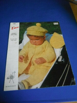 Emu Child Baby Set Knitting Pattern 8143