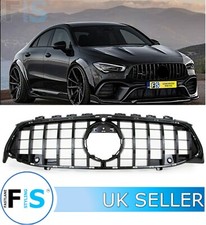 MERCEDES CLA CLASS C118 FRONT GT PANAMERICANA GRILLE ALL GLOSS BLACK 2020+