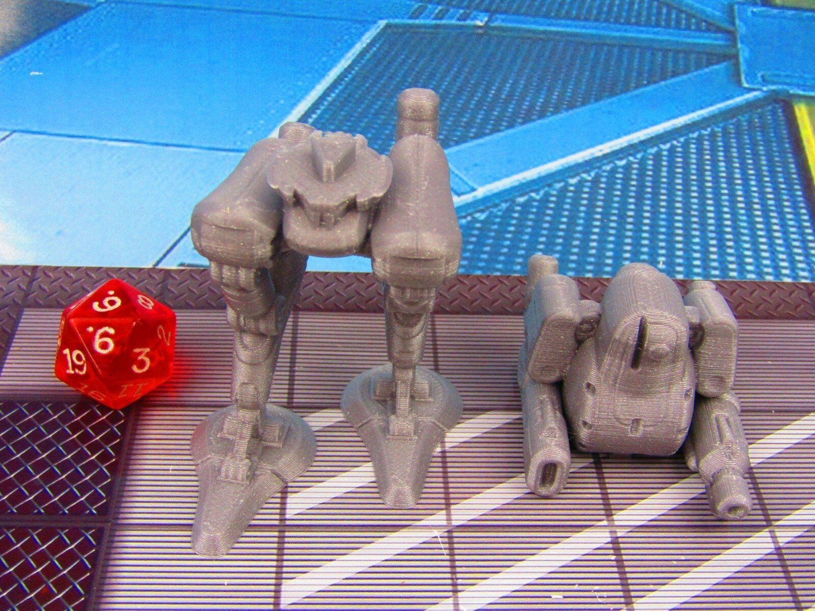 Mecha Walker Mecha Walker Scenery Scatter Terrain 3D Printed Model 28/32mm Scale Sci ...