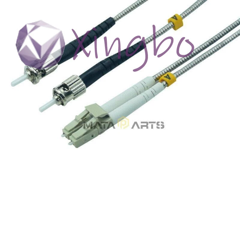 1P Outdoor Field Fiber Patch Cord LC-ST UPC MM Multi-Mode Duplex Fiber Cable 40M - Image 3 of 4