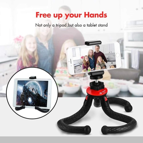 Fotopro Flexible Tripod, Cell Phone Tripod for iPhone 13 14 14plus Camera Tripo - 第 5/6 張圖片