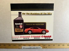 Vintage Kendall Motor Oil For The Machines of The 90's SAE 20W-50 Advertising