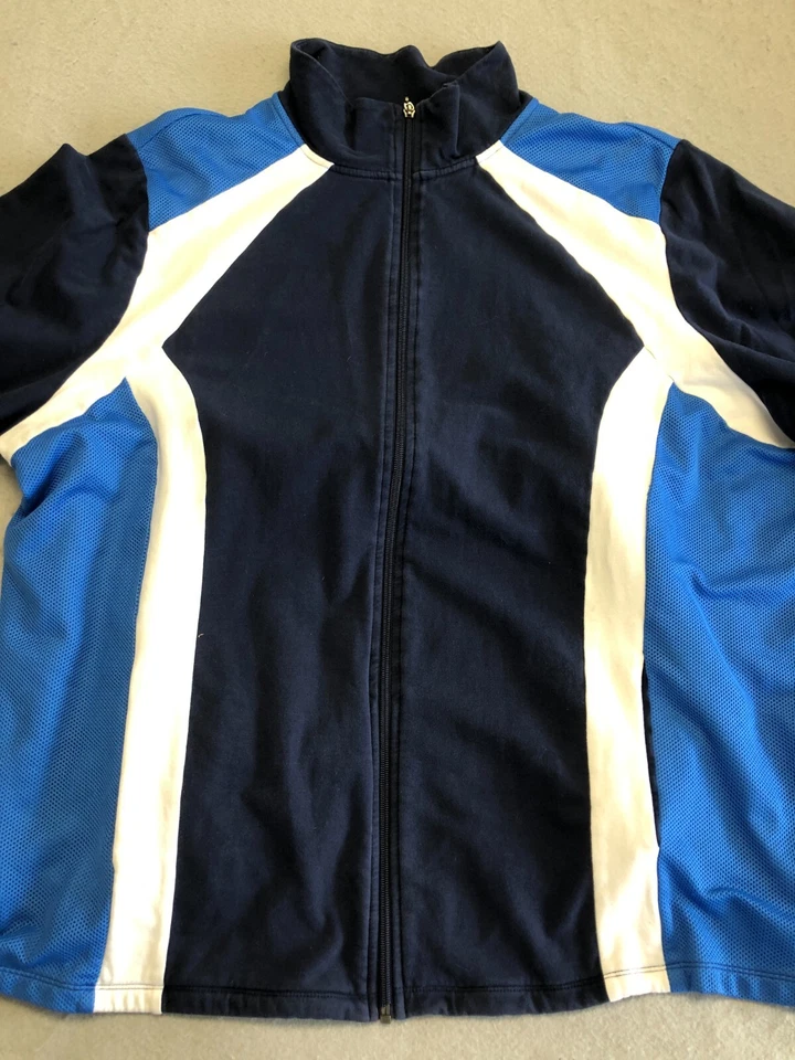 Sudadera vintage Catherines adulto XXXL retro cremallera completa cuello alto tejido Foto 2 de 4