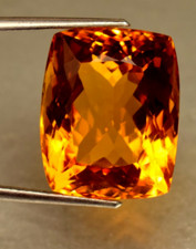 Natural Certified 156 Ct Cushion Cut Yellow Citrine Brazilian Loose Gemstone