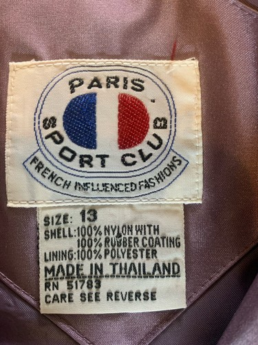 Paris Sport Club Purple Trench Coat