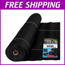 Woven Polypropylene Fabric for Driveways and Roads - Easy Install, 6x100 ft