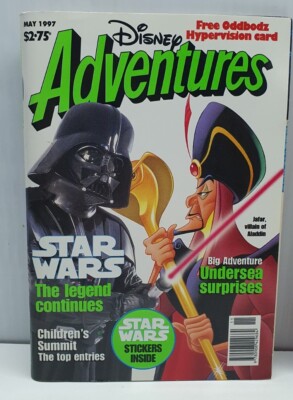 Star Wars Disney Adventures Magazine 1997 Pair Darth Vader Jafar