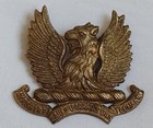 Ayrshire Earl Of Carricks Own Yeomanry Cap Badge Brass 2 Lugs ANTIQUE Original