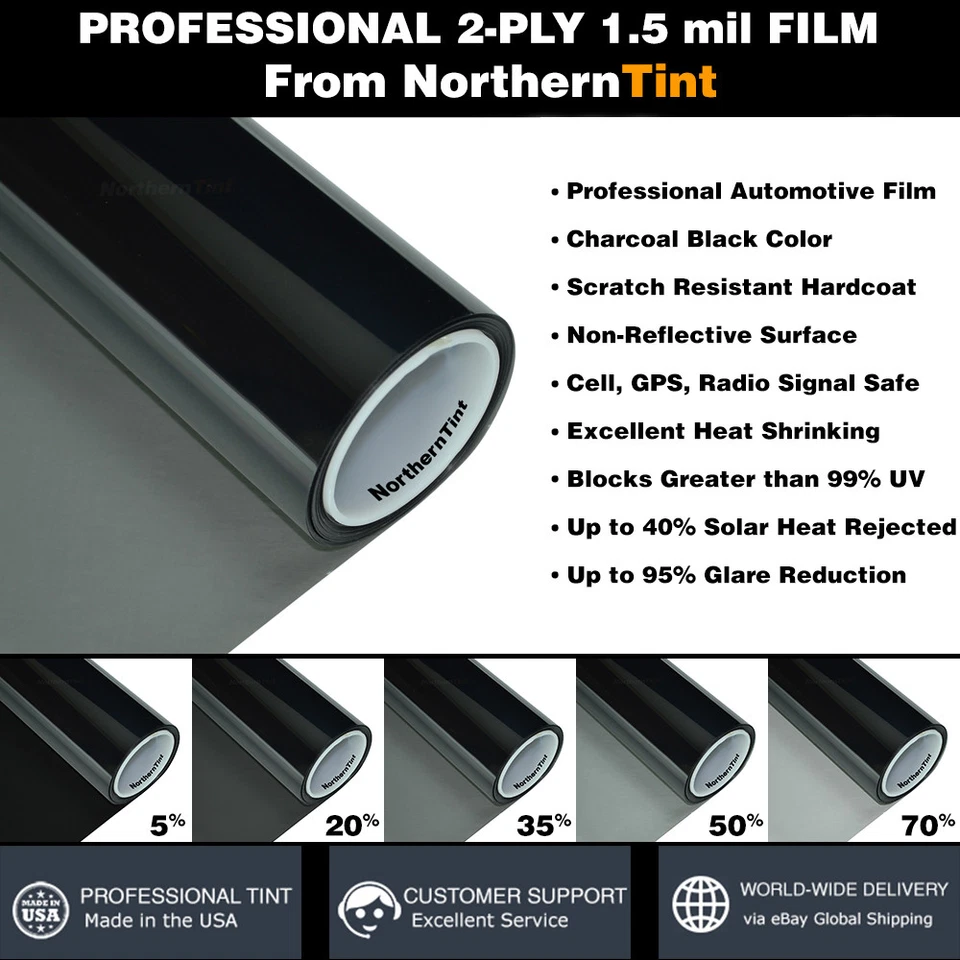 Precut Window Tint for BMW 335 Coupe 07-13 (All Windows Any Shade) - Image 3 of 4