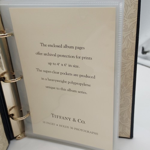 Tiffany & Co. Photo Album 4" By 6" Binder HSBC Bank - Black Leather - 18 Pages - Picture 4 of 14