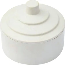 Watchmakers Plastic Alcohol Or Benzene Cup Jewelers Jar w/ Lid 3"