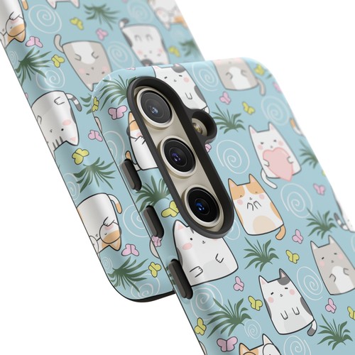 Cute Cat Phone Case, Kawaii Cat Lovers Mobile Cover - 第 231/277 張圖片