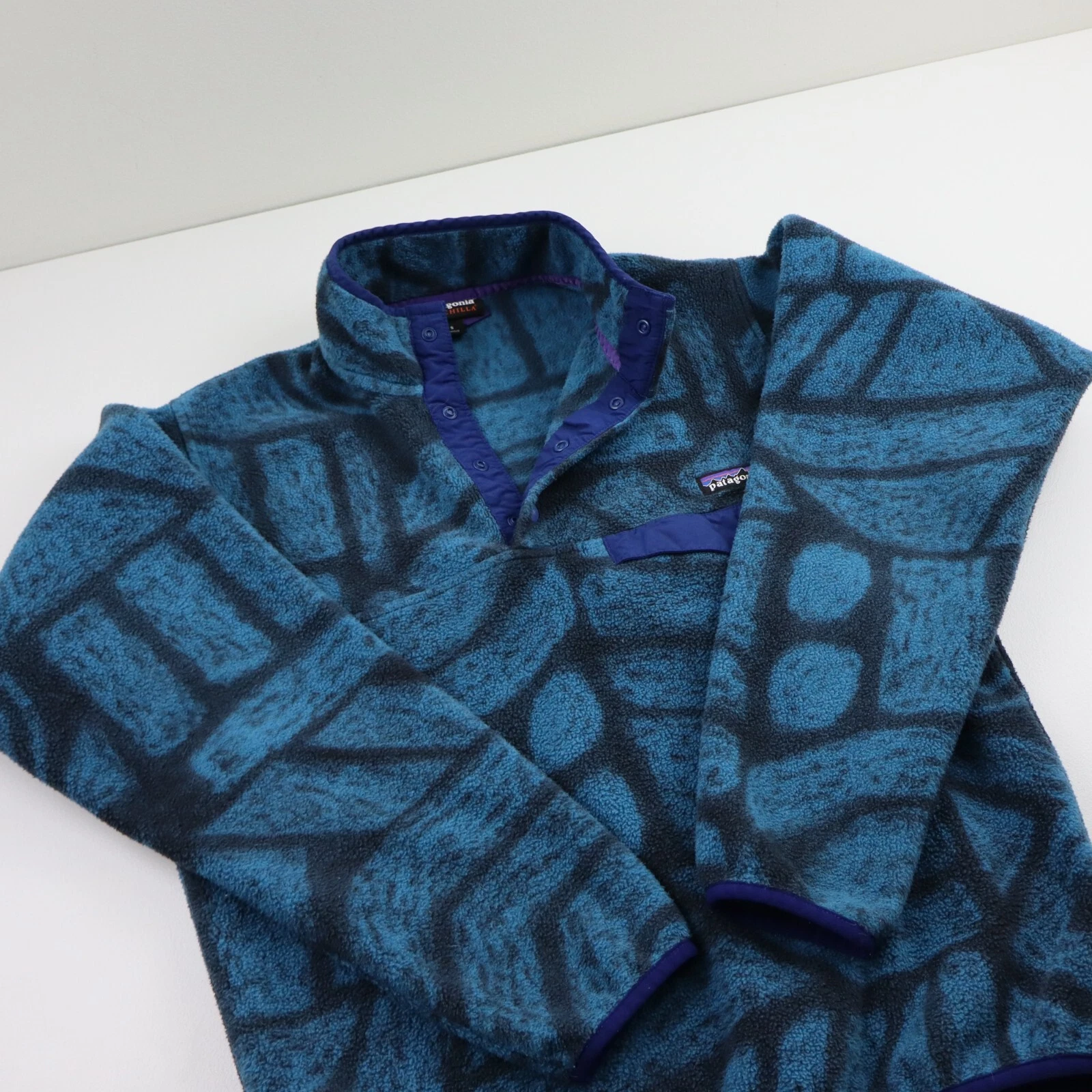 patagonia aztec synchilla snap-t fleece jacket