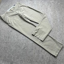 Polo Ralph Lauren Pants Men 36 x 32 Dusty Olive Stretch Straight Fit Flat Front
