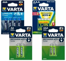 Varta Power Akkus Accus und Batterien AAA Mic...