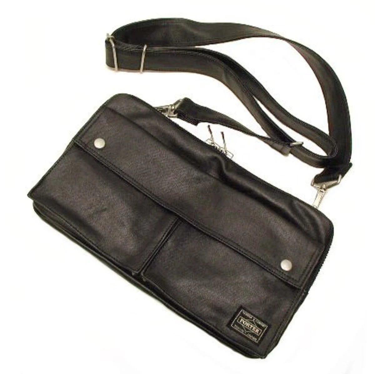 PORTER FREE STYLE SHOULDER BAG 707 07144 BLACK Free Ship w Tracking New Japan