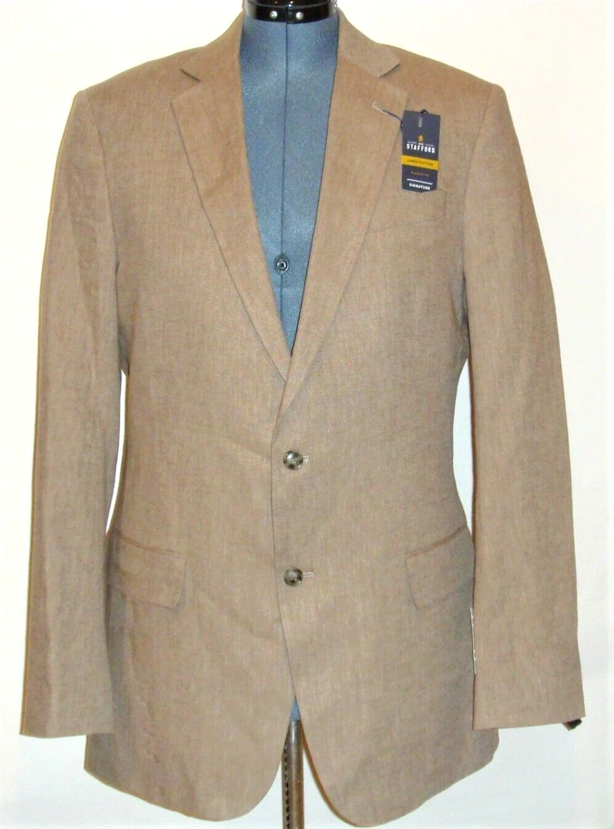 Stafford linen cotton sport coat sale