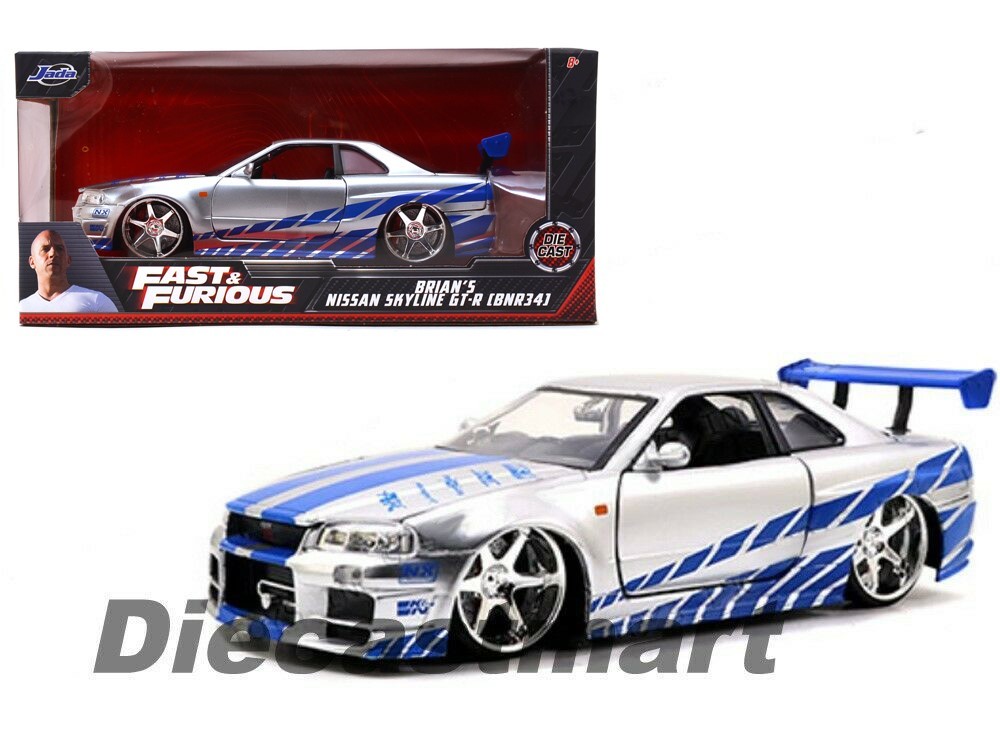 JADA 97158 2 FAST 2 FURIOUS BRIAN'S 1999 NISSAN SKYLINE GT R R34 1