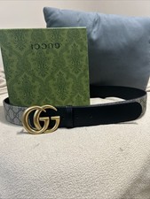 Gucci GG Belt Double G Buckle 1.5 Width Black
