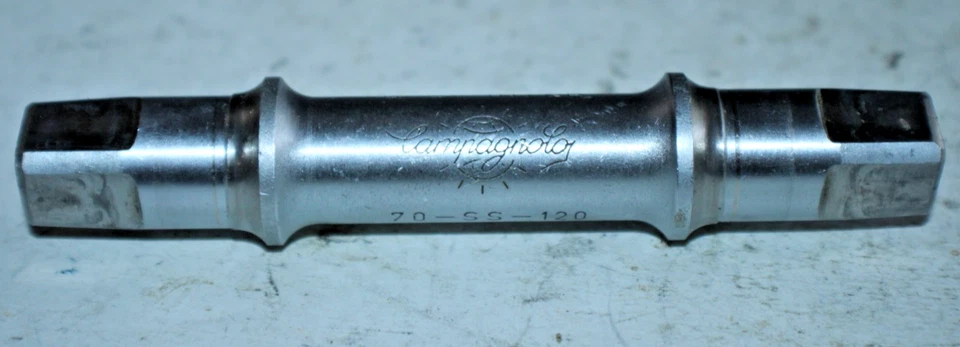 Campagnolo Bottom Bracket Axle 70-SS-120 Z Silvern ISO Square Tapered Ships USA! - Image 2 of 4