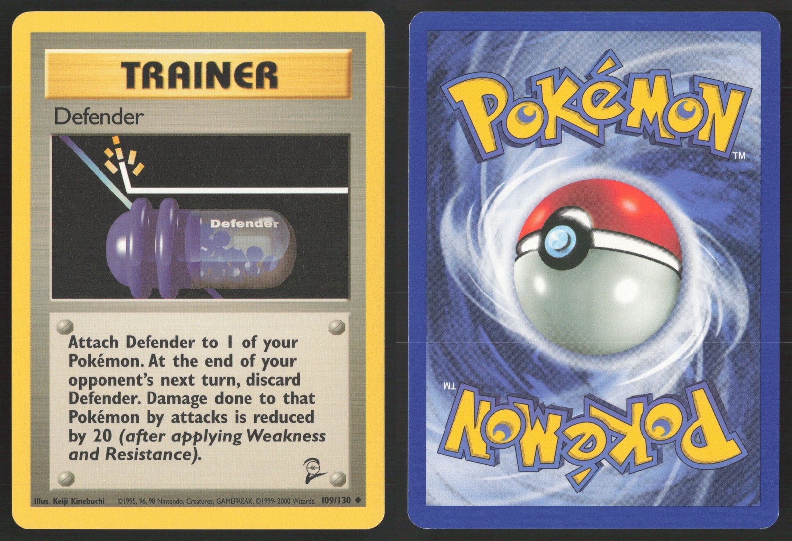 Pokemon TCG | Defender 109/130 | Uncommon | Base Set 2 | Lightly Played