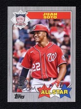 2022 Series 2 1987 Topps All-Star Baseball Platinum 1/1 Juan Soto #87AS-13 13fm