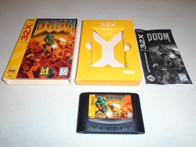 Mortal Kombat II & Doom ☆☆ CIB Complete (Sega 32X Genesis) games