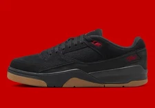 Nike Air Jordan Flight Court Black Red Gum Lace Up Sneakers HF3255-001 Men Sizes