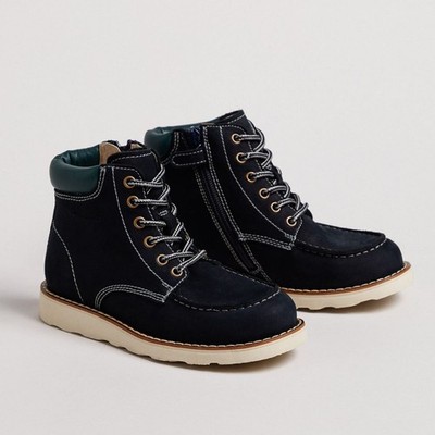 BlackGiardini Leather Nubuck Boot Kids