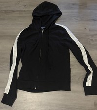 Women  s Bebe Rhinestone Logo Hoodie M