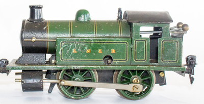 1930's Märklin 0-gauge English Market LNER Green Clockwork Tank