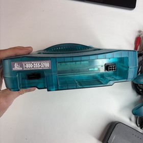 Nintendo 64 N64 Funtastic Ice Blue Console W/ Matching OEM Controller