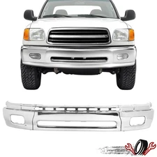 For Toyota Tundra 00-06 Front Bumper Cover Face Bar Impact Bar W/Fog Light Hole