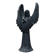 Dark Gothic Angel Sculpture Statue Small Resin Wings Angle Figure Gift Ornament