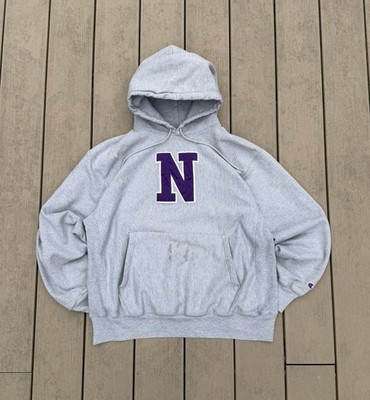 Vintage Northwestern Sweatshirt Mens L Champion Reverse Weave Heavyweight Stitch