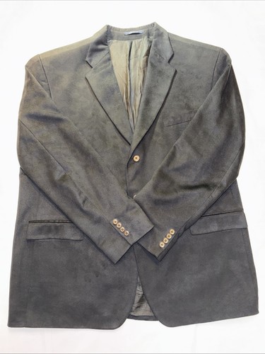 Chaps Ralph Lauren Men’s 50L Blazer Jacket Black 100% Polyester/Microfiber Nice! - Picture 2 of 20