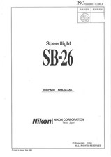 NIKON SB-26 Camera Flash Service Repair Manual  Parts List PDF READ