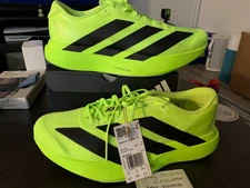 NEW Neon Adidas Adizero Evo SL Black Lucid Lemon JR3416 Mens 10.5 8-13 adios pro